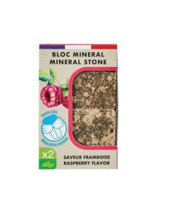 Zolux Bloc mineral Framboise pour rongeurs 2 x 100 g