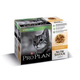 Purina Proplan Cat Nutrisavour Sterilised Poulet 10 pochons 85 grs
