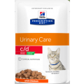 Hill's Prescription Diet c/d Feline - Urinary Stress Reduced Calorie Chicken Pouches 48 x 85g