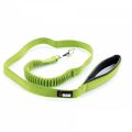 I-DOG Laisse Confort Elastique Vert/Gris 120 cm