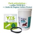 Pack articulation chien: YOOS Collier M-L 70 cm + Dogteur Arthro Protect