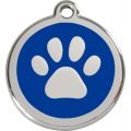RedDingo Médaille d'identité "Patte" 20 mm bleu