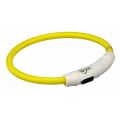 Trixie Collier Lumineux Safer Life USB Flash jaune pour chien M-L