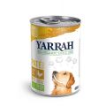 Yarrah Bio Pâté de poulet en sauce aux algues marines et spiruline pour chien 12 x 400 grs