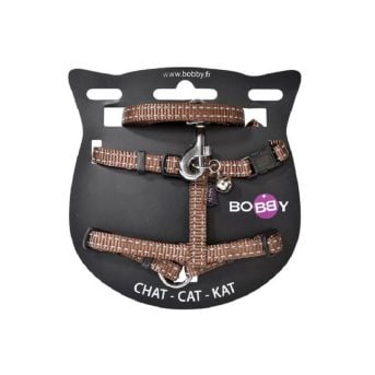 Bobby Harnais + Laisse Safe rouge pour chat - La Compagnie des Animaux