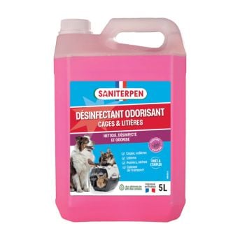 Saniterpen Désinfectant Odorisant Cages & Litières 5 L