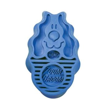 KONG Brosse Zoom Groom bleue pour chien