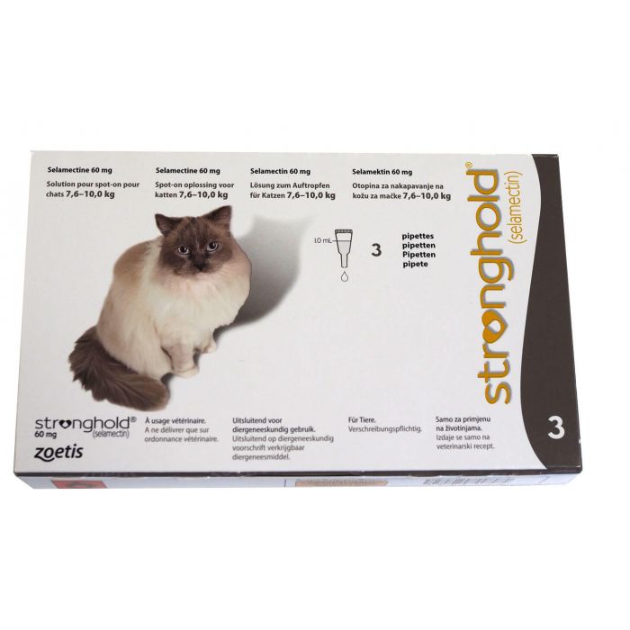 Stronghold 60 Mg Chat 7 5 A 10 Kg 3 Pipettes Livraison Rapide