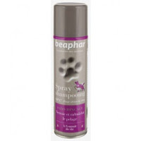 Beaphar Spray Shampooing Sec Sans Rinçage à L'extrait de Riz pour Chien et Chat 250 ml